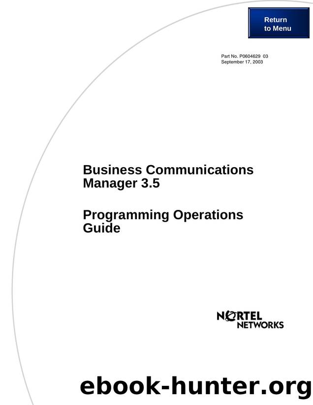 Programming Operations Guide by Unknown
