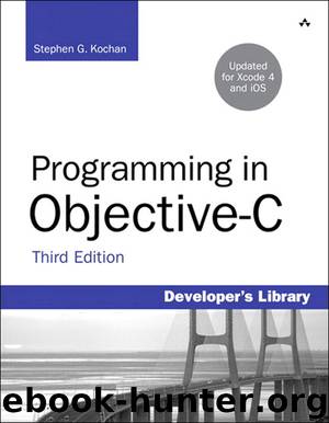 Programming in Objective-C, Third Edition (PATRICIA BLAIR's Library) by Stephen G. Kochan