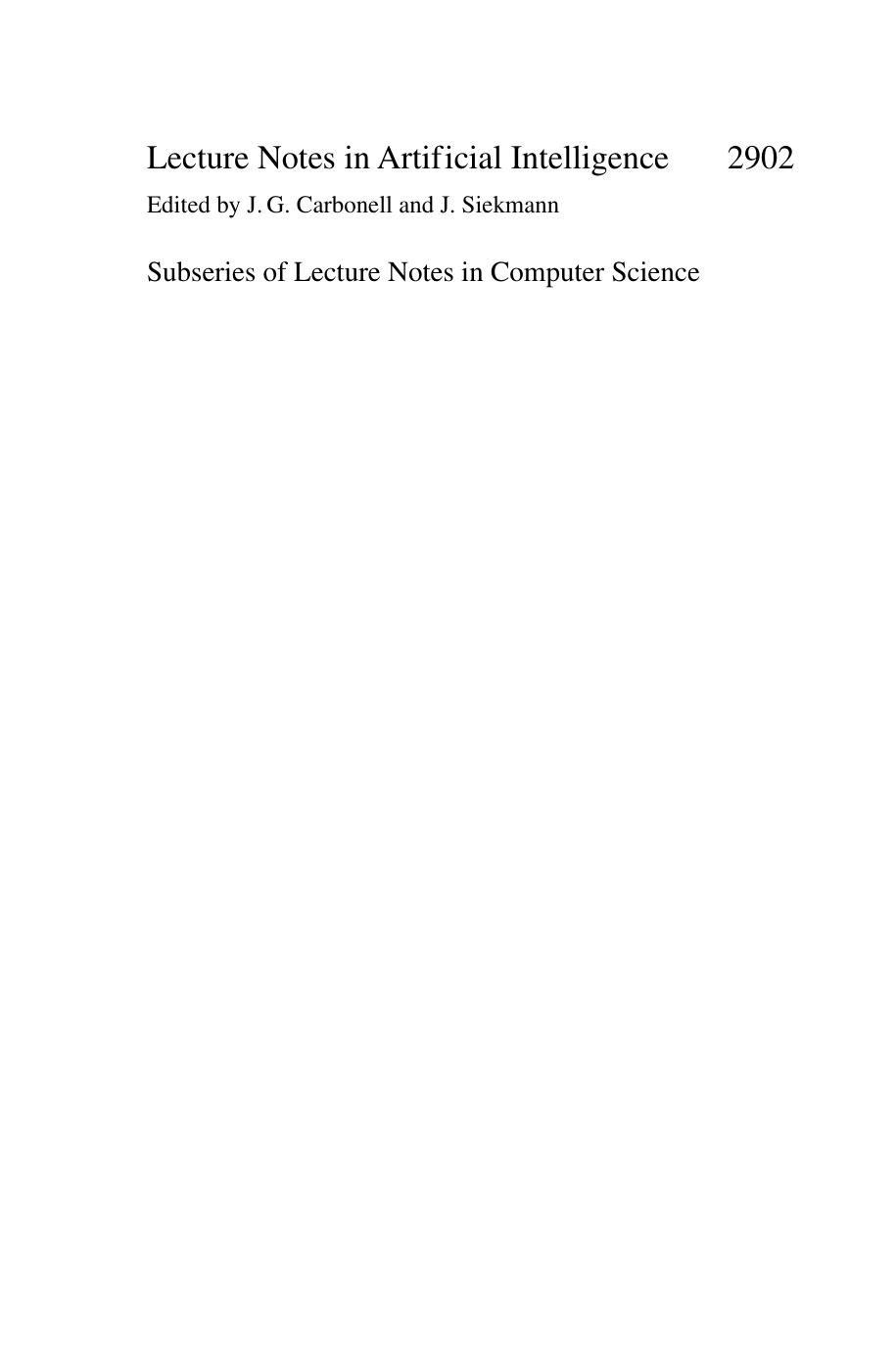 Progress in Artificial Intelligence: 11th Portuguese Conference on Artificial Intelligence, EPIA 2003, Beja, Portugal, December 4-7, 2003. Proceedings by Alexander Bockmayr (auth.) Fernando Moura Pires Salvador Abreu (eds.)