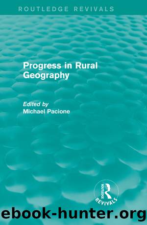 Progress in Rural Geography (Routledge Revivals) by Michael Pacione