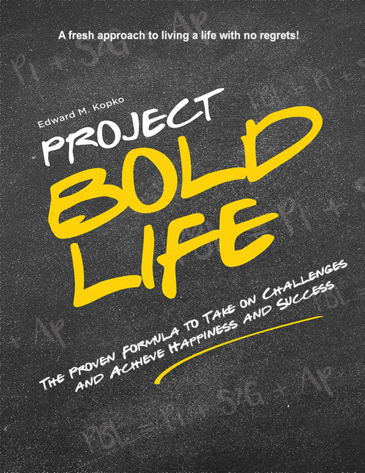 Project Bold Life: The Proven Formula to Take on Challenges and Achieve Happiness and Success by Kopko Edward M