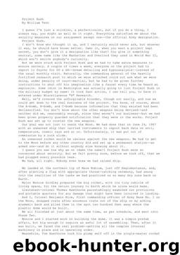 Project Hush by William Tenn