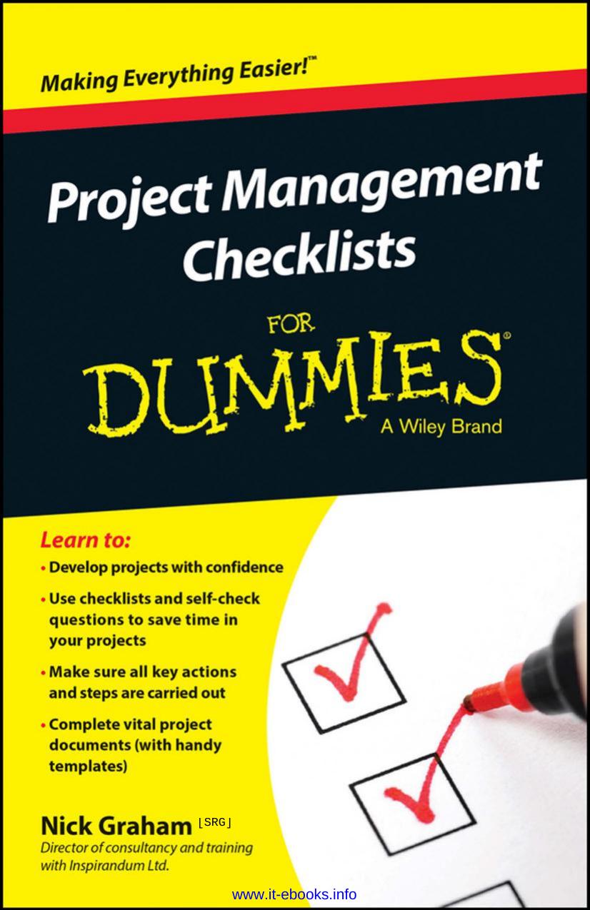 Project Management Checklists For Dummies by Nick Graham