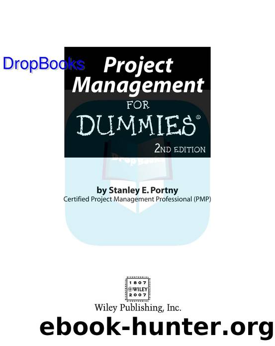 Project Management for Dummies ISBN by 0470049235 DropBooks APP