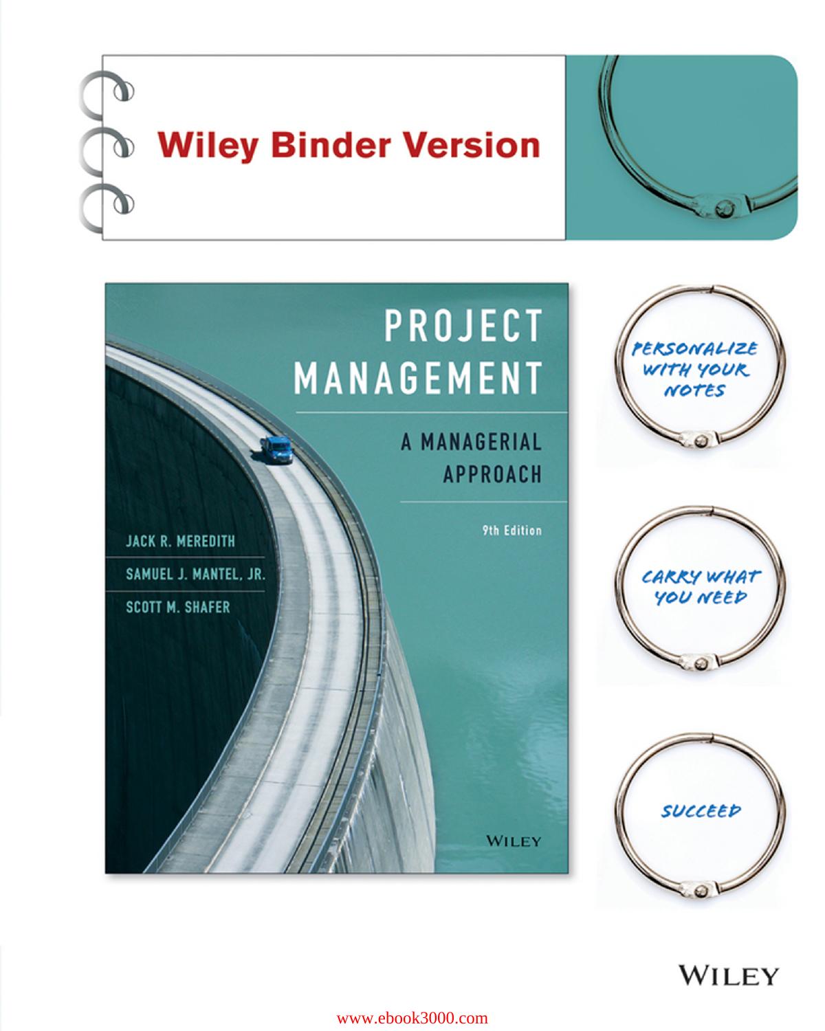 Project Management, Binder Ready Version: A Managerial Approach, 9th Edition by Unknow