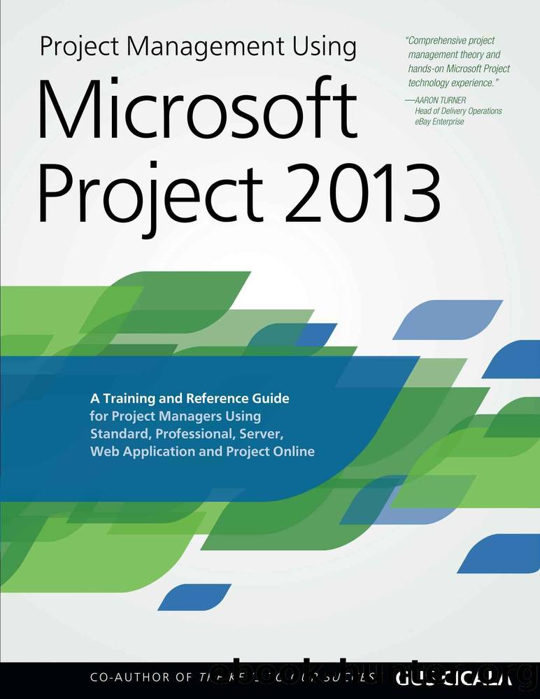 Project management using Microsoft Project 2013: A training and reference guide for project managers using Standard, Professional, Server, web application and Project Online by Cicala Gus