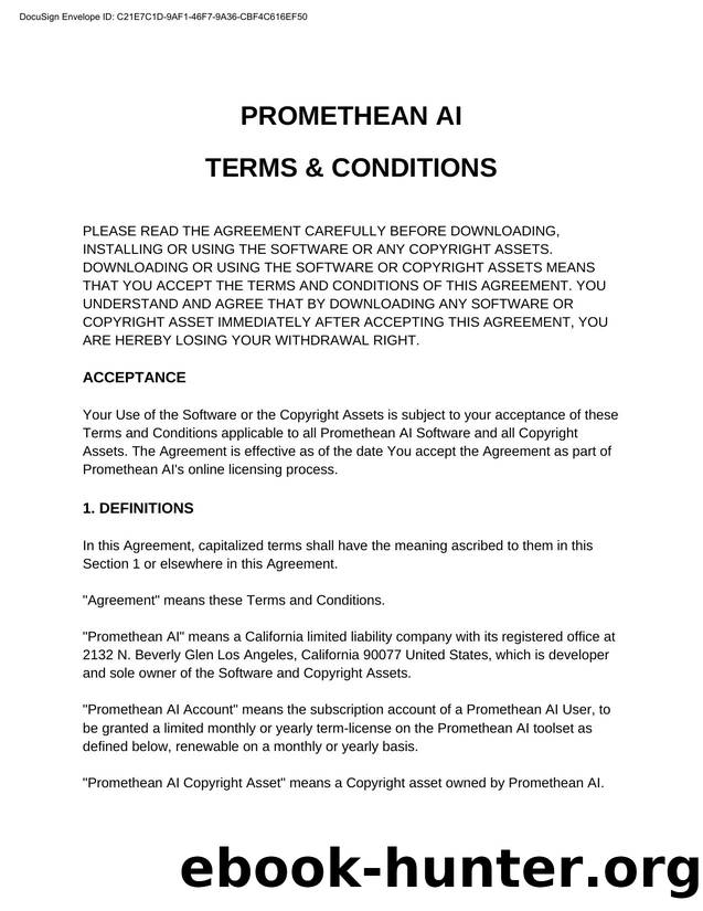 Promethean AI Terms and Conditions (FINALv2) 081120 by MacDougall Jana
