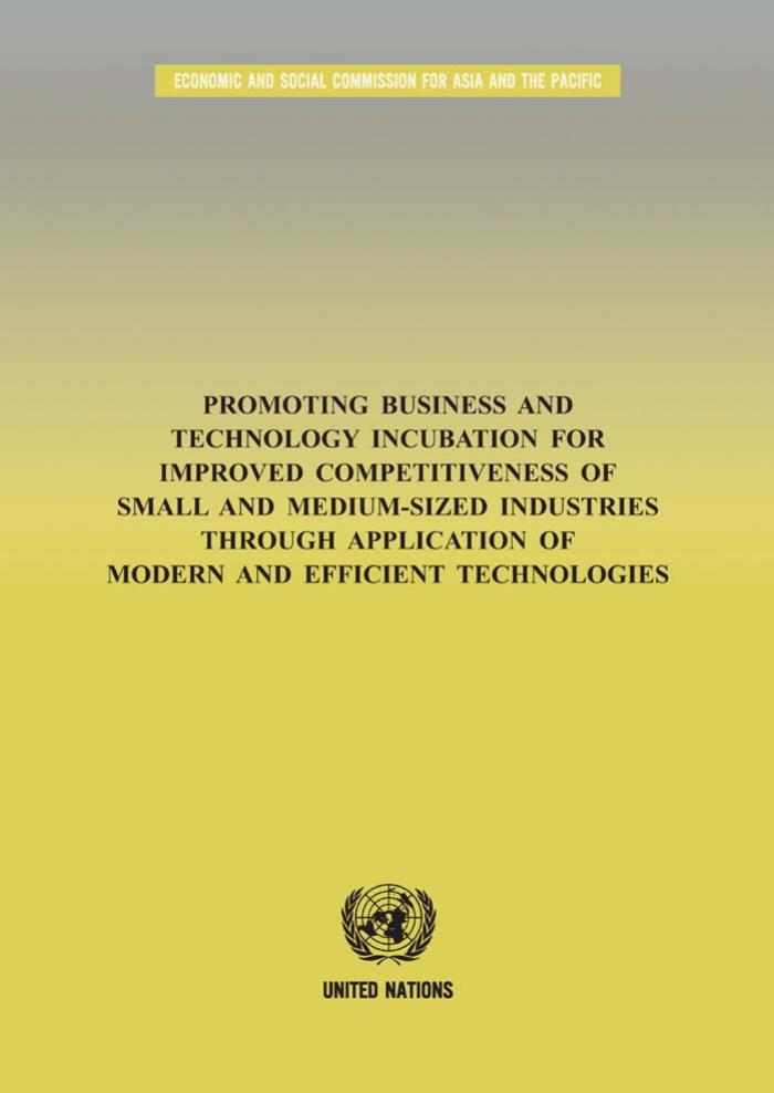 Promoting Business and Technology Incubation for Improved Competitiveness of Small and Medium-Sized Industries through Application of Modern and Efficient Technologies by United Nations Publications
