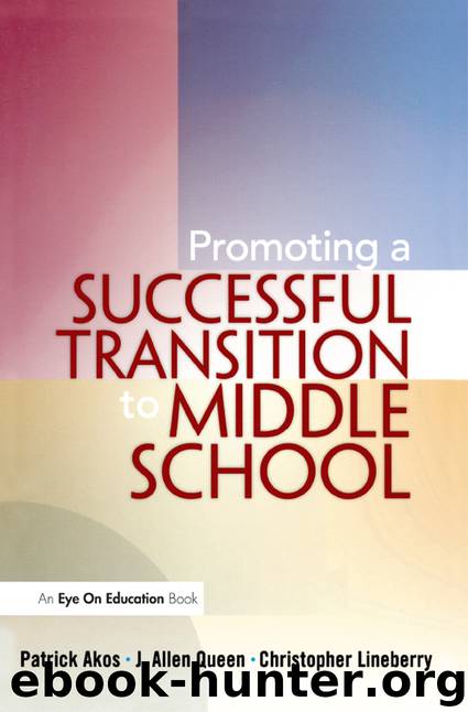 Promoting a Successful Transition to Middle School by Patrick Akos Christopher Lineberry J. Allen Queen