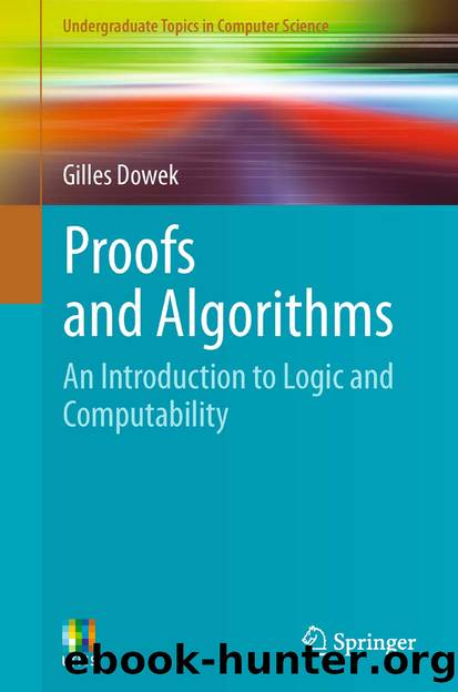 Proofs and Algorithms by Gilles Dowek