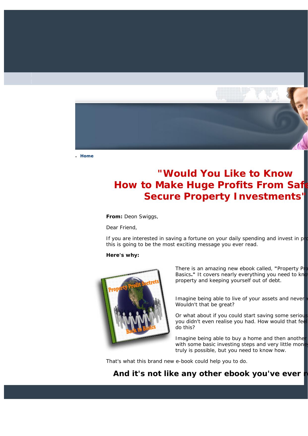 Property Profit Secrets. by Best of Kuszter's Collection
