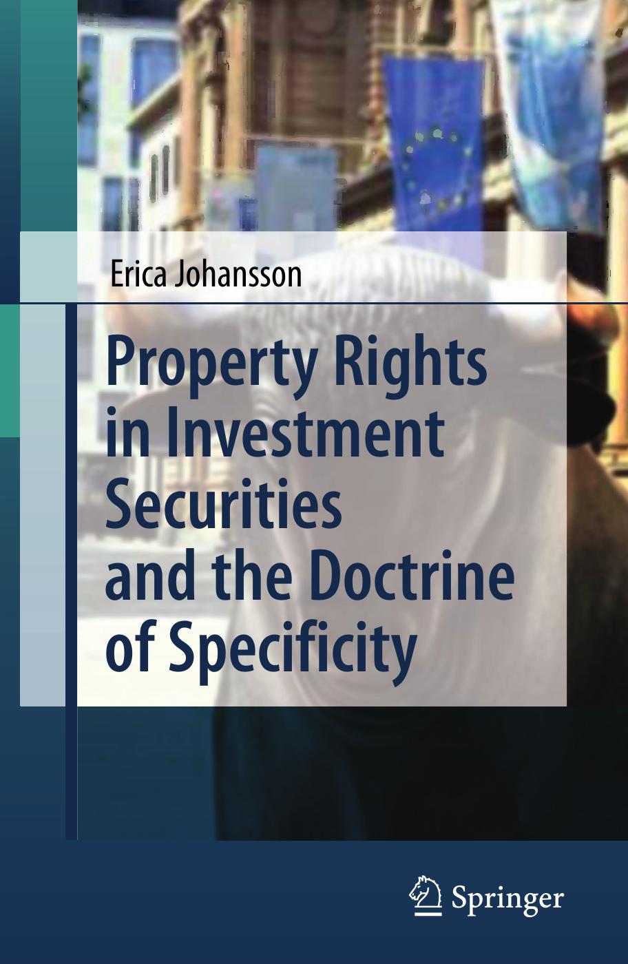 Property Rights in Investment Securities and the Doctrine of Specificity by Erica Johansson (eds.)