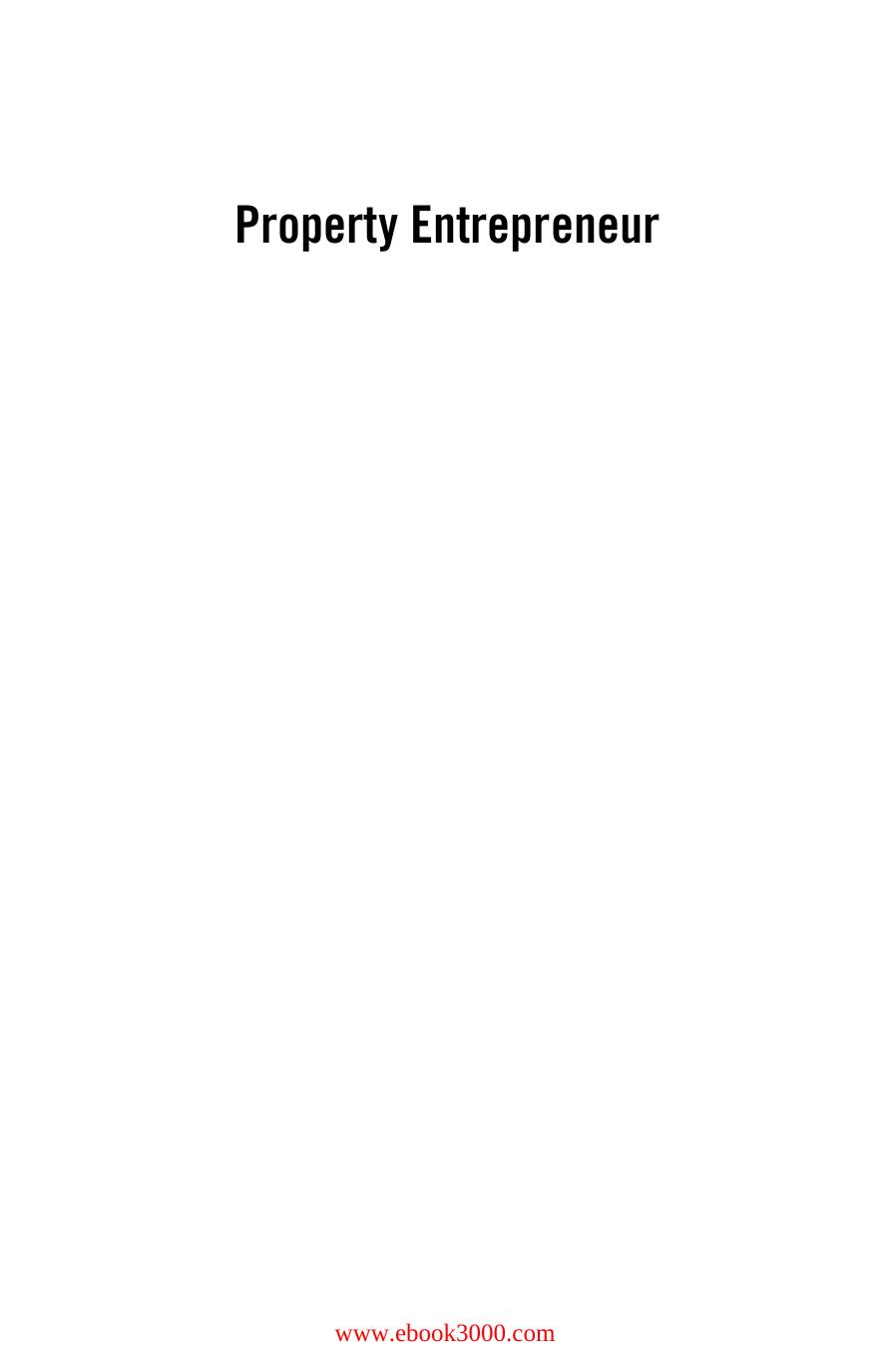 Property entrepreneur: the wealth dragon way to build a successful property business by Wong Vincent