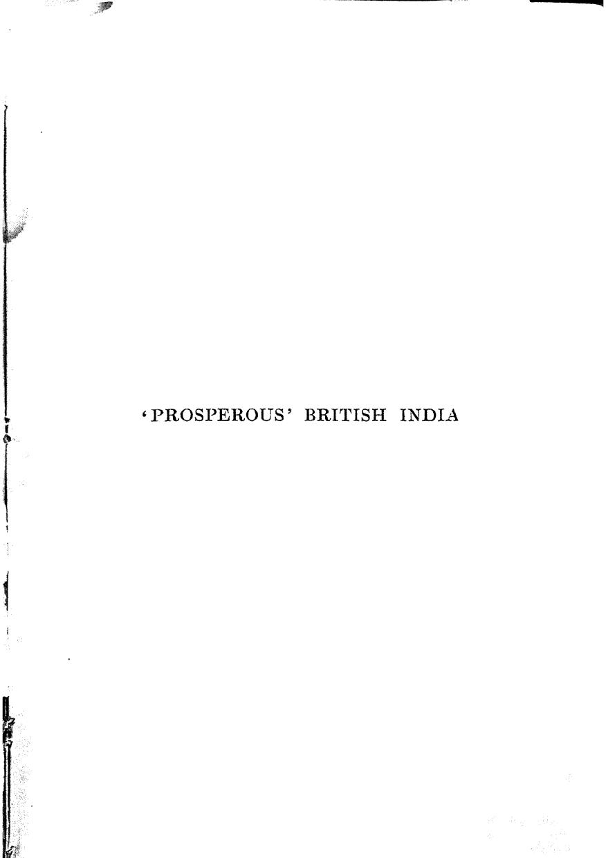 Prosperous British India A Revelation by William Digby