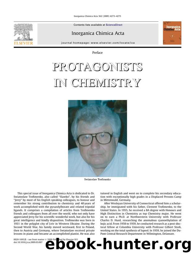 Protagonists in chemistry by Claudio Pettinari