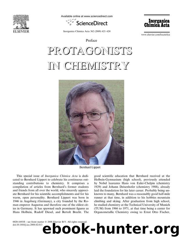 Protagonists in chemistry by Jens Müller