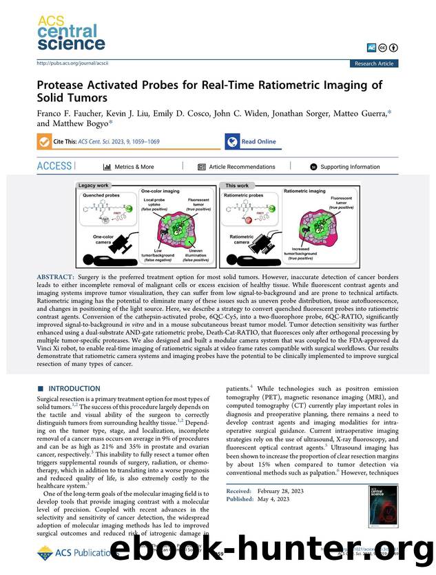 Protease Activated Probes for Real-Time Ratiometric Imaging of Solid Tumors by unknow