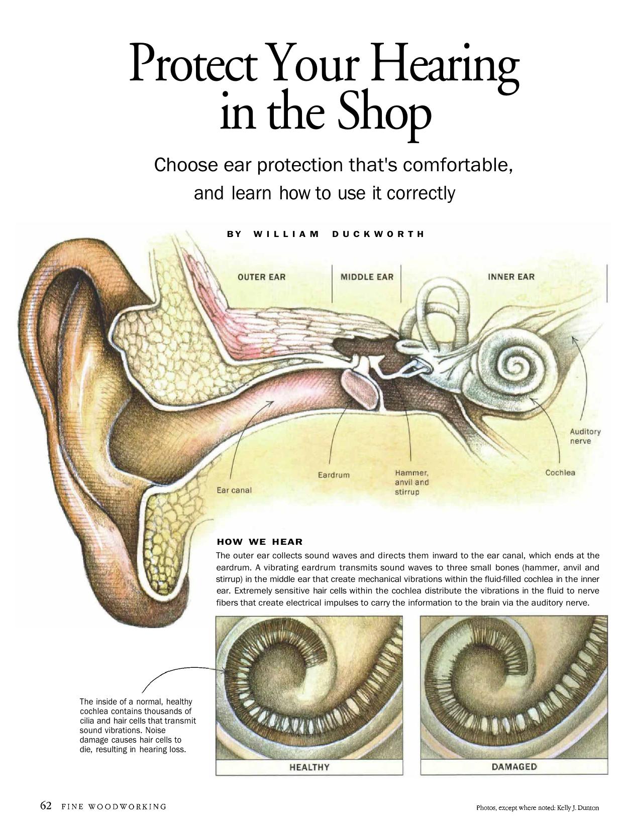 Protect Your Hearing in the Shop by William Duckworth