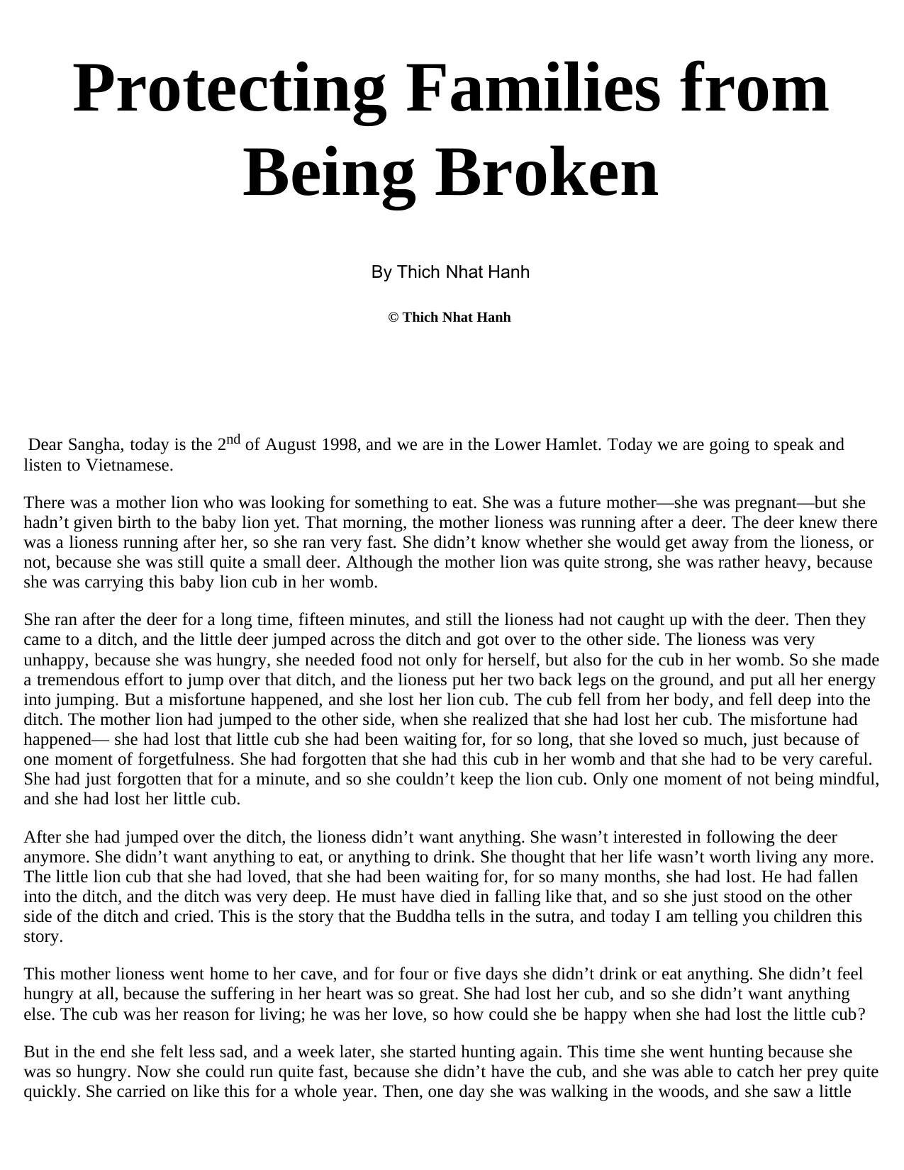 Protecting Families from Being Broken by Protecting Families from Being Broken (14p)