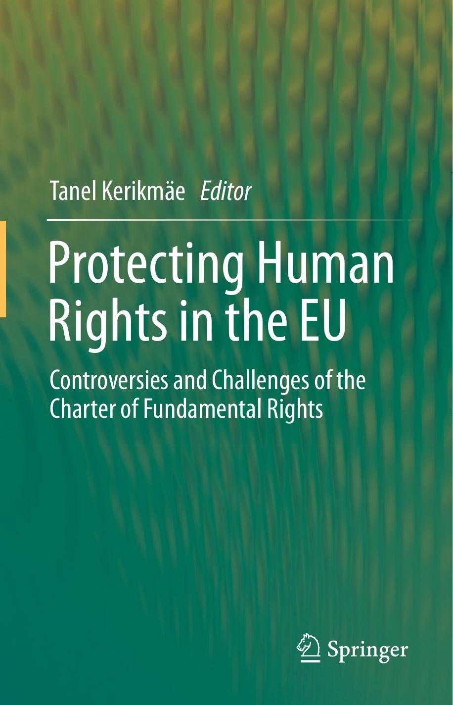 Protecting Human Rights in the EU: Controversies and Challenges of the Charter of Fundamental Rights by Tanel Kerikmäe (auth.) Tanel Kerikmäe (eds.)