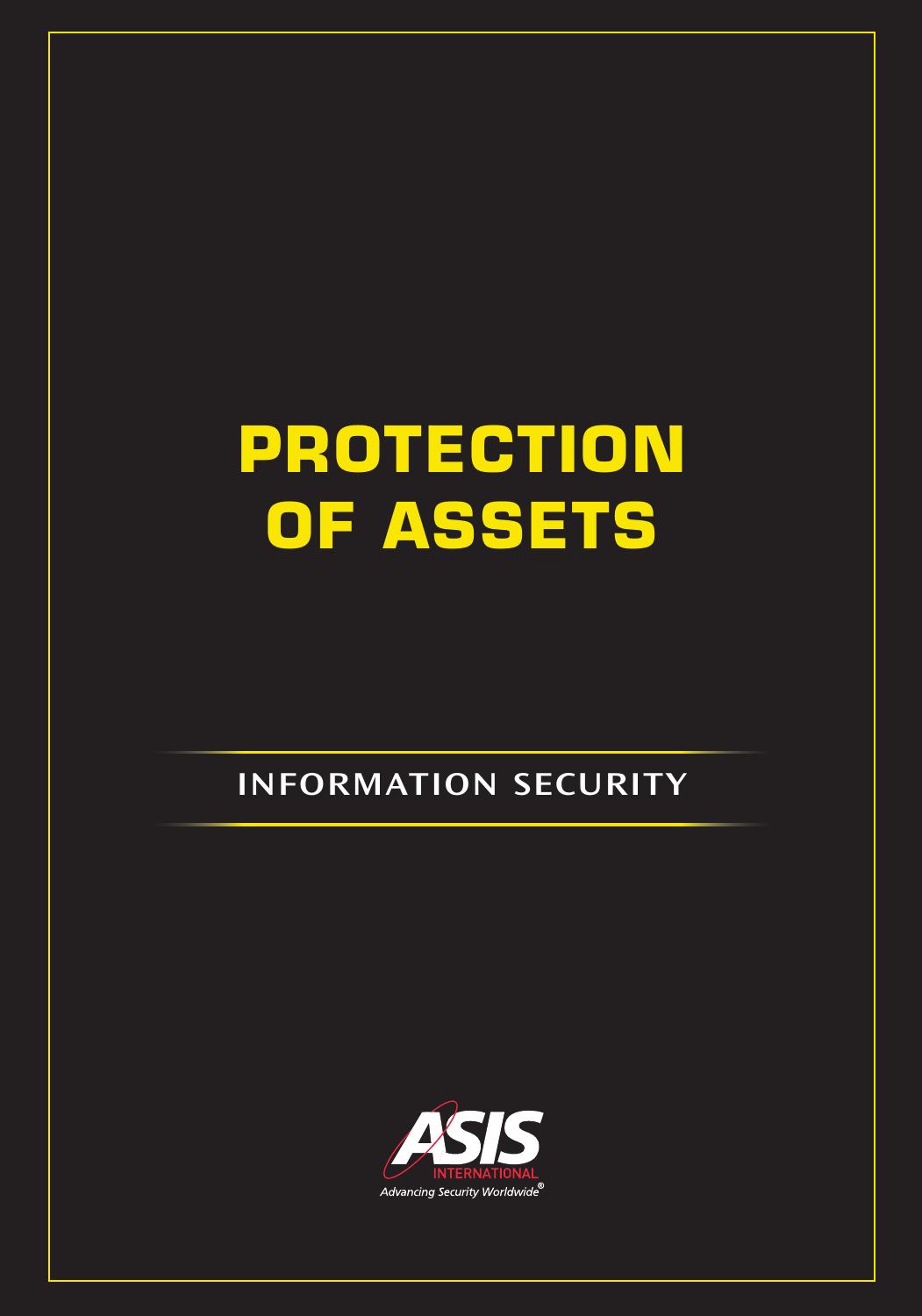 Protection of Assets: Information Security by ASIS International; Michael E. Knoke