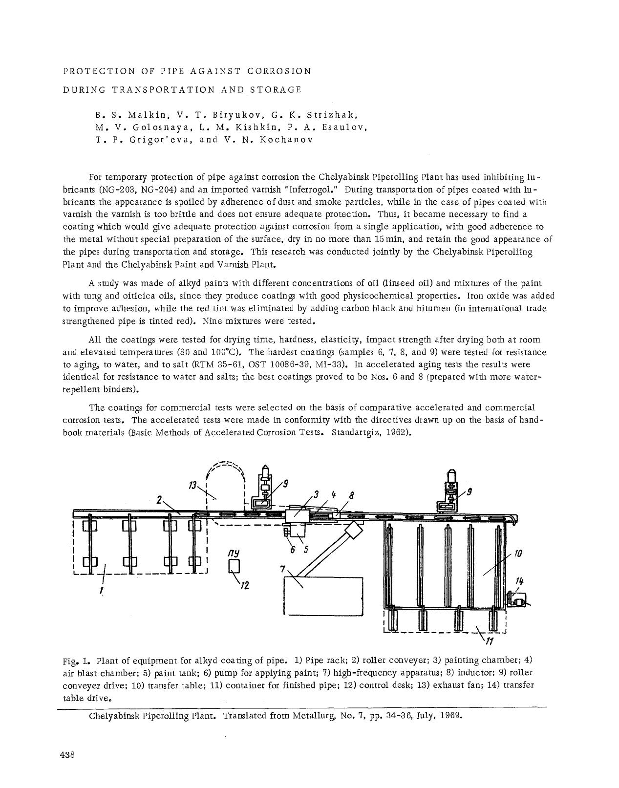 Protection of pipe against corrosion during transportation and storage by Unknown