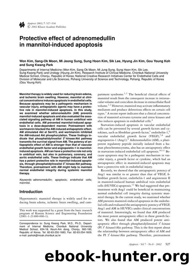 Protective effect of adrenomedullin in mannitol-induced apoptosis by Unknown