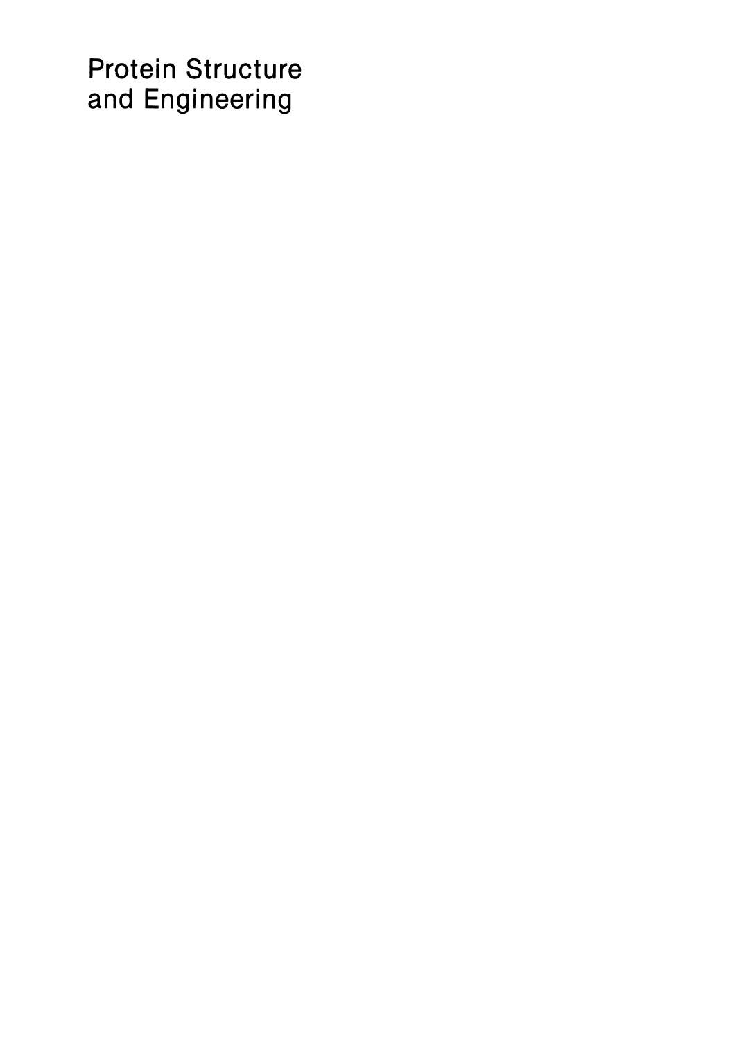 Protein Structure and Engineering by Oleg Jardetzky (auth.) Oleg Jardetzky Robin Holbrook (eds.)