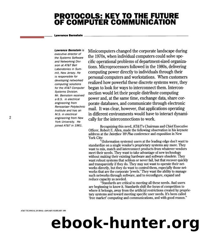 Protocols: Key to the Future of Computer Communication by Unknown