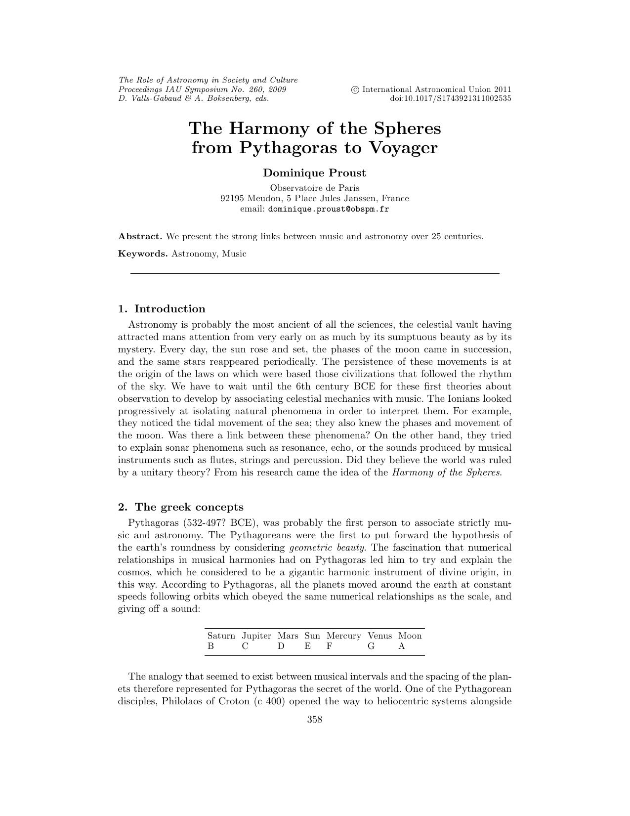 Proust - The Harmony of the Spheres.pdf by Proust