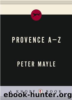 Provence A-Z by Peter Mayle