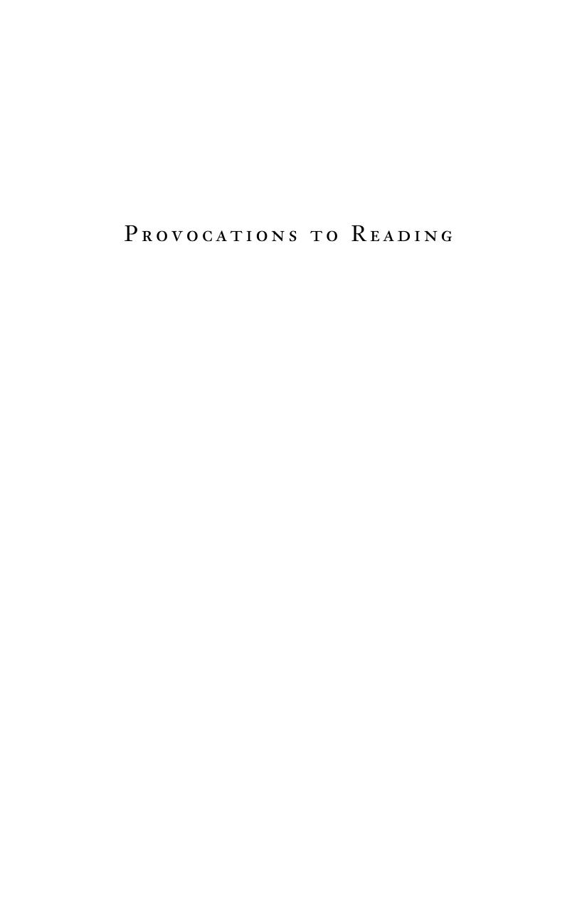 Provocations to Reading : J. Hillis Miller and the Democracy to Come by Barbara Cohen; Dragan Kujundzic