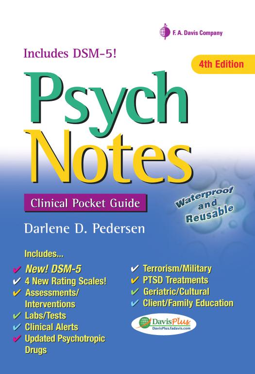 Psych notes: clinical pocket guide by Pedersen Darlene D