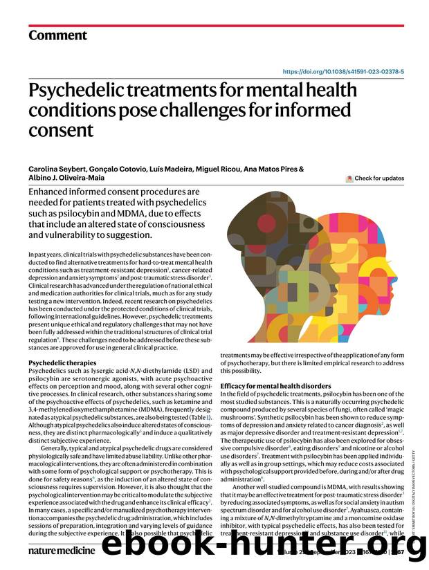 Psychedelic treatments for mental health conditions pose challenges for informed consent by unknow