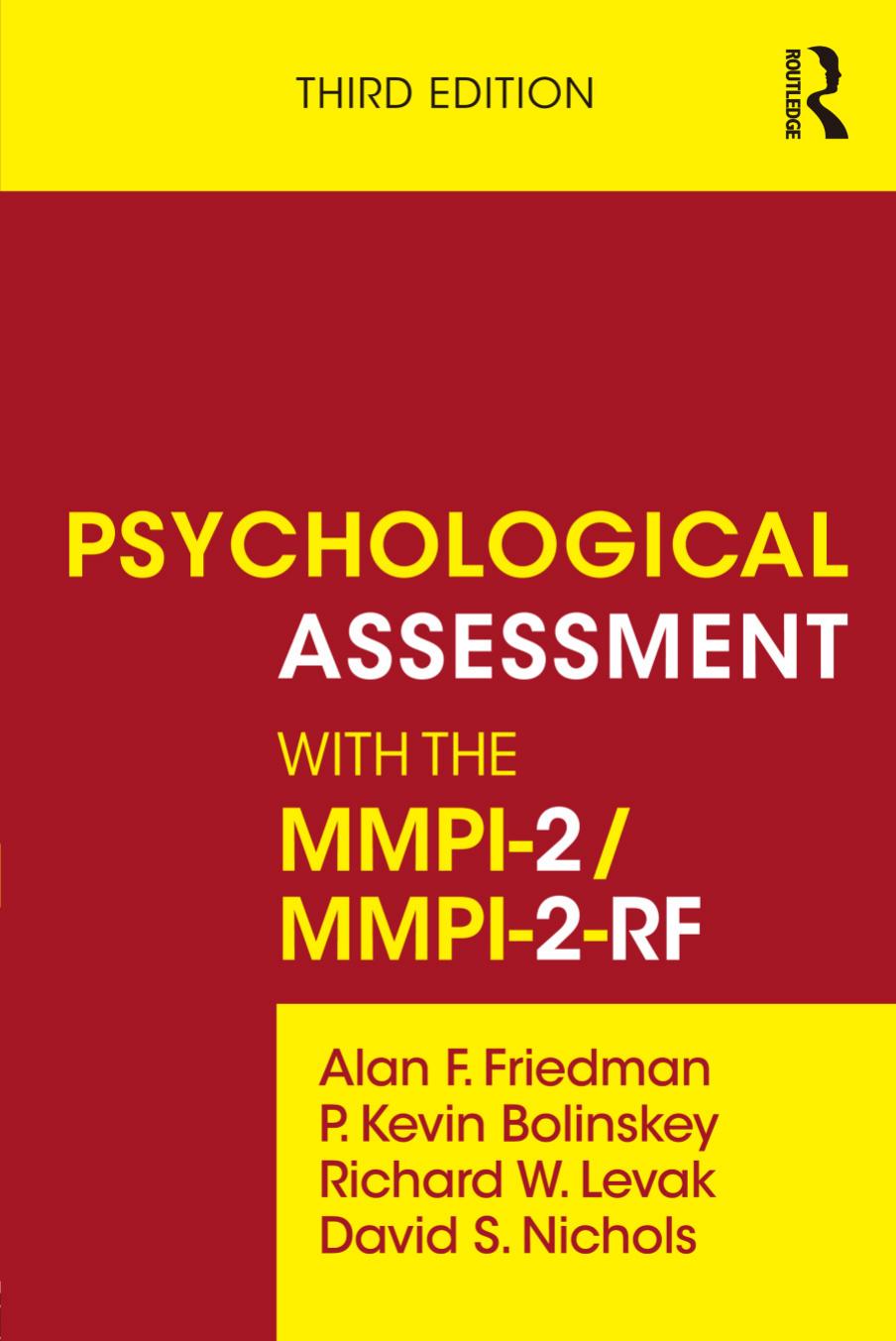 Psychological Assessment with the MMPI-2 MMPI-2-RF by Unknown