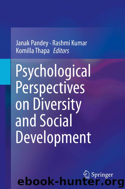 Psychological Perspectives on Diversity and Social Development by Unknown