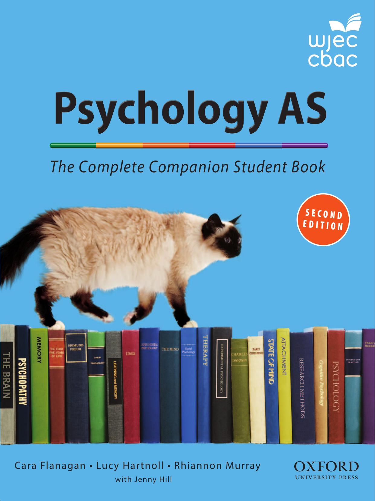 Psychology AS - The Complete Companion Student Book for WJEC, 2nd edition by Unknow