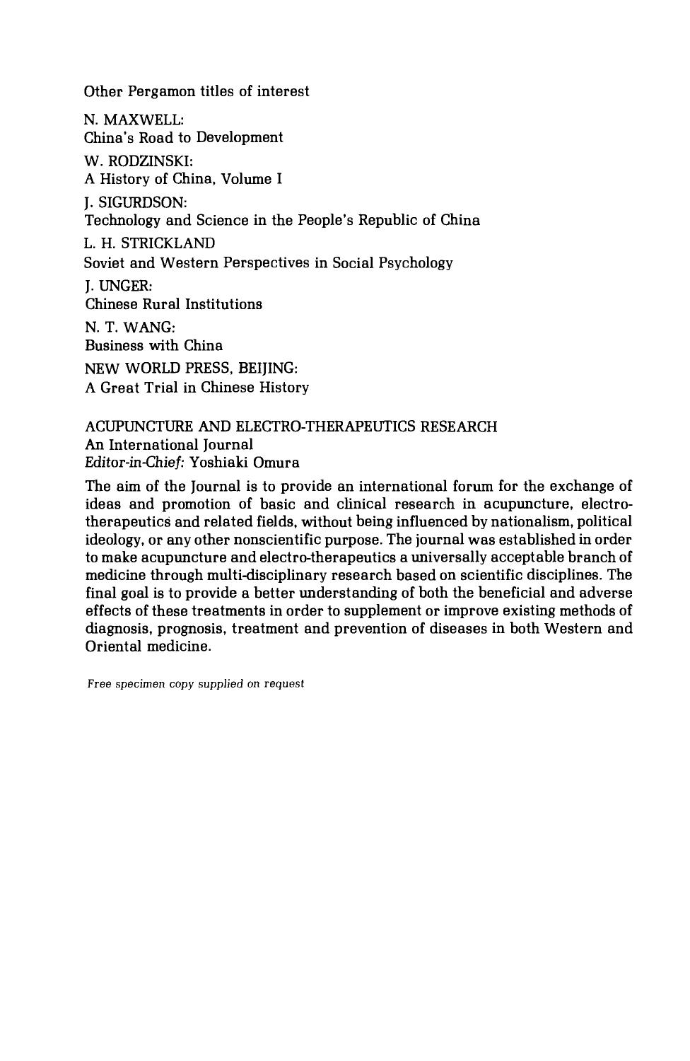 Psychology in Contemporary China by L. B. Brown (Auth.)