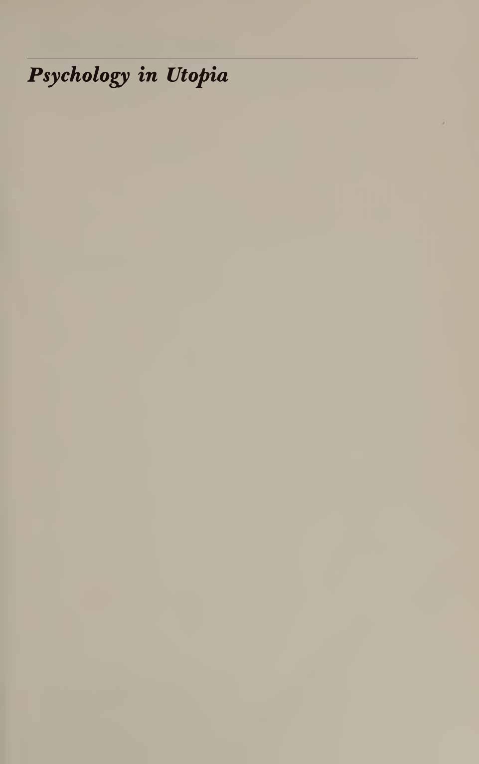 Psychology in Utopia : toward a social history of Soviet psychology by Kozulin Alex