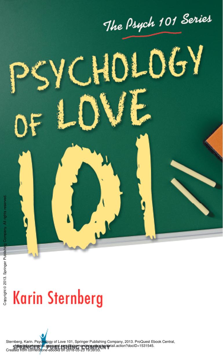 Psychology of Love 101 (Psych 101) by Karin Sternberg PhD by Unknown