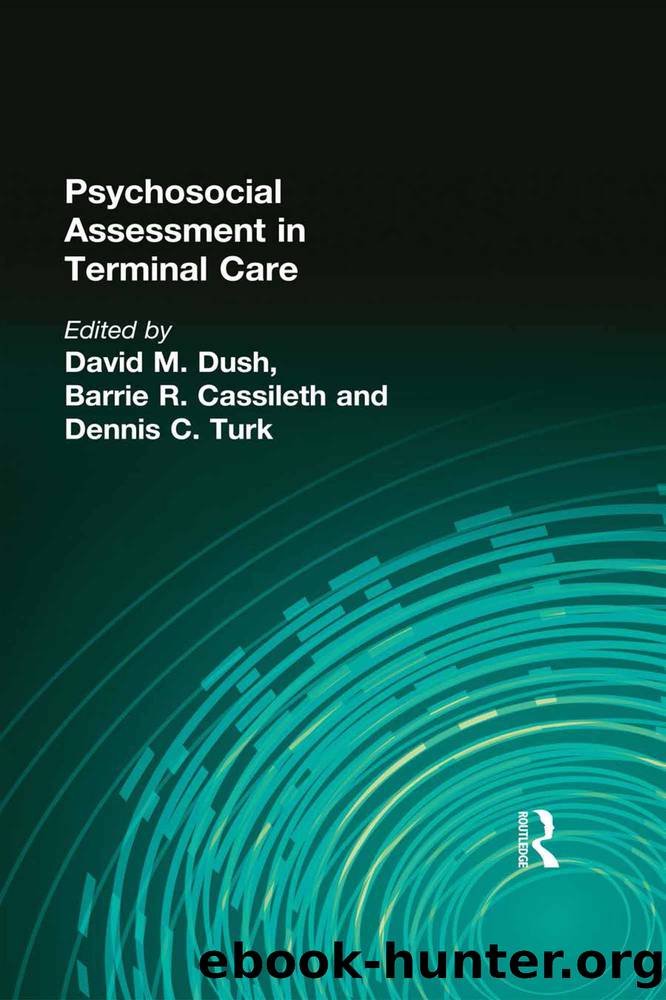 Psychosocial Assessment in Terminal Care by unknow