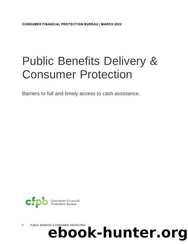 Public Benefits Delivery & Consumer Protection by Unknown