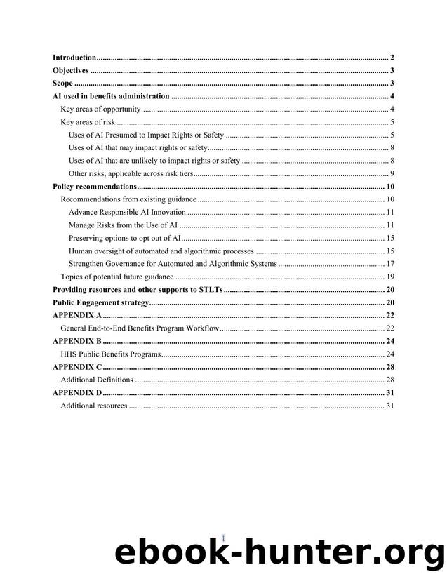 Public Benefits and AI by HHS