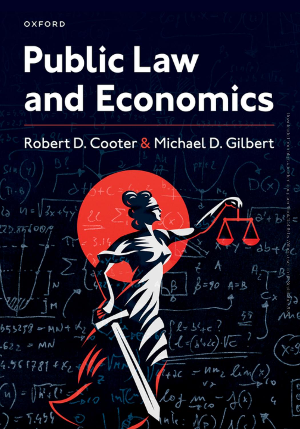 Public Law and Economics by Robert Cooter Michael Gilbert