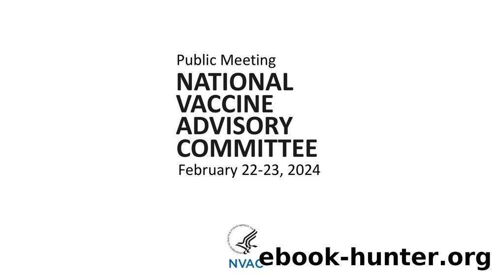 Public Meeting â National Vaccine Advisory Committee by Department of Health && Human Services