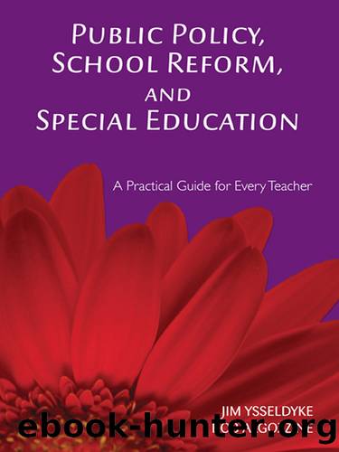 Public Policy, School Reform, and Special Education by Ysseldyke James E.;Algozzine Bob;