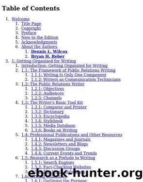 Public Relations Writing and Media Techniques by Dennis L. Wilcox and Bryan H. Reber