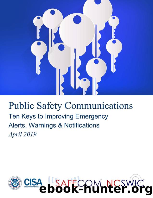 Public Safety Communications Ten Keys to Improving Emergency Alerts, Warnings & Notifications by final section 508 compliant
