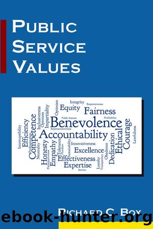 Public Service Values by Richard C Box