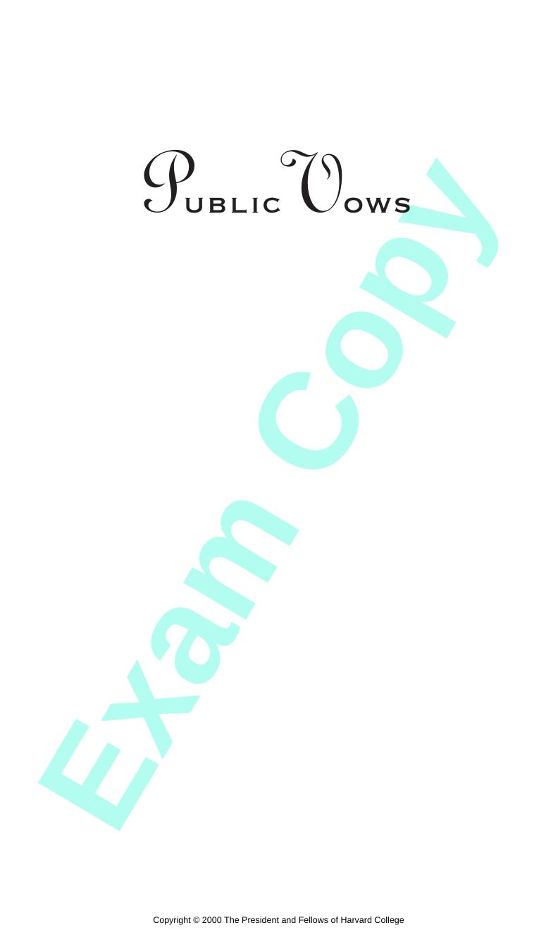 Public Vows: A History of Marriage and the Nation by Nancy F. Cott